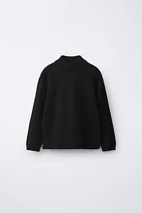 MOCK NECK KNIT JUMPER