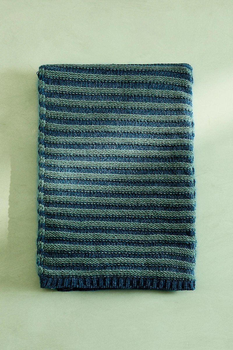 CHILDREN'S STRIPED CHENILLE BLANKET