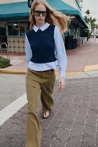 COMBINED POPLIN SHIRT