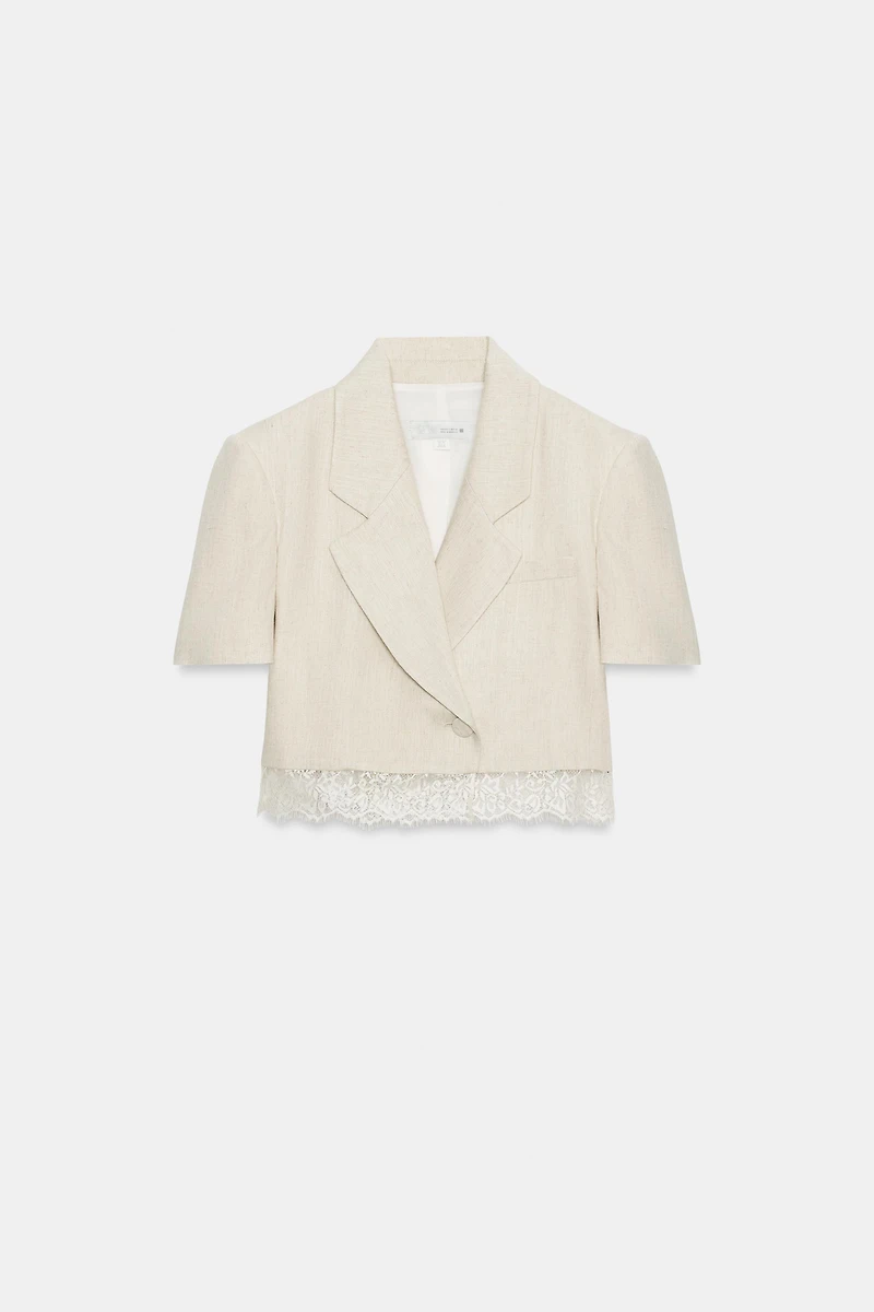 SHORT LACE BLAZER