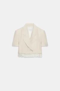 SHORT LACE BLAZER