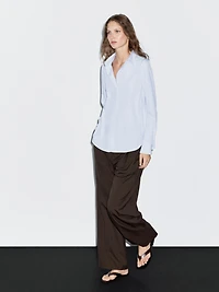 Striped stretch shirt