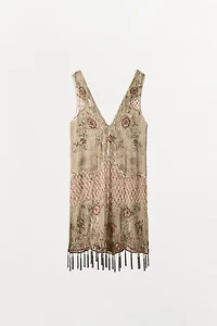 LIMITED EDITION BEADED SEQUIN FRINGE DRESS