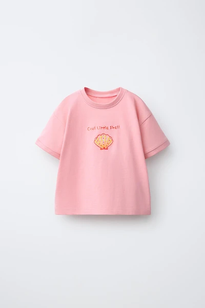 T-SHIRT BRODÉ COQUILLE