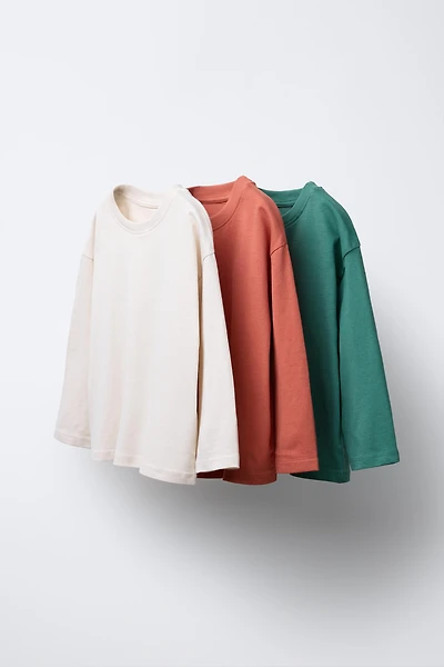 THREE-PACK OF PLAIN T-SHIRTS