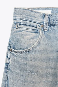 TRF OVERSIZED SHIFTED SEAM MID-RISE JEANS