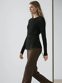 T-shirt with tie detail