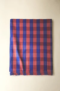 CHECKED COTTON MULTI-PURPOSE BLANKET X TENSIRA