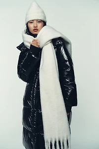 LONG SHINY EFFECT ANORAK