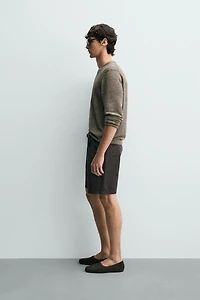 REGULAR FIT 100% LINEN JUMPER