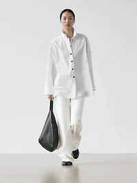 Shirt with tie detail