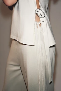 STRAIGHT LEG DRAWSTRING PANTS