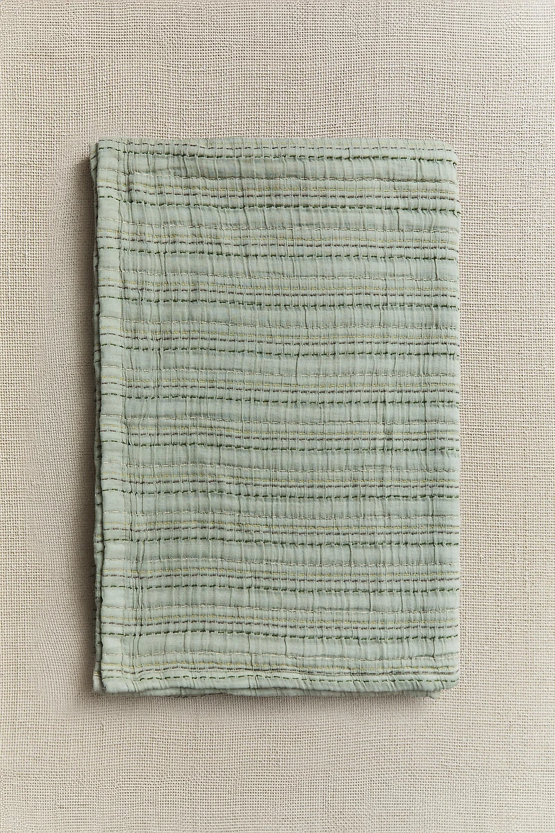 PLAID GAZE DE COTON