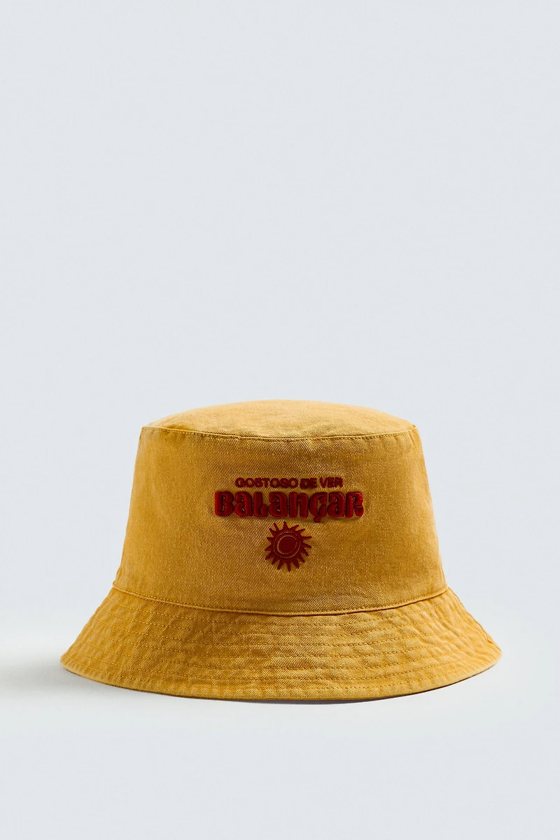 CHAPEAU BOB BRODÉ CONTRASTE