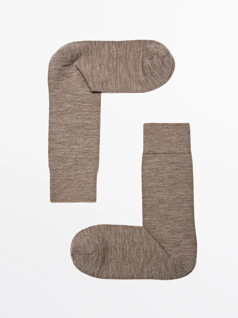Wool blend socks