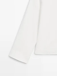 Chemise fluide avec plastron