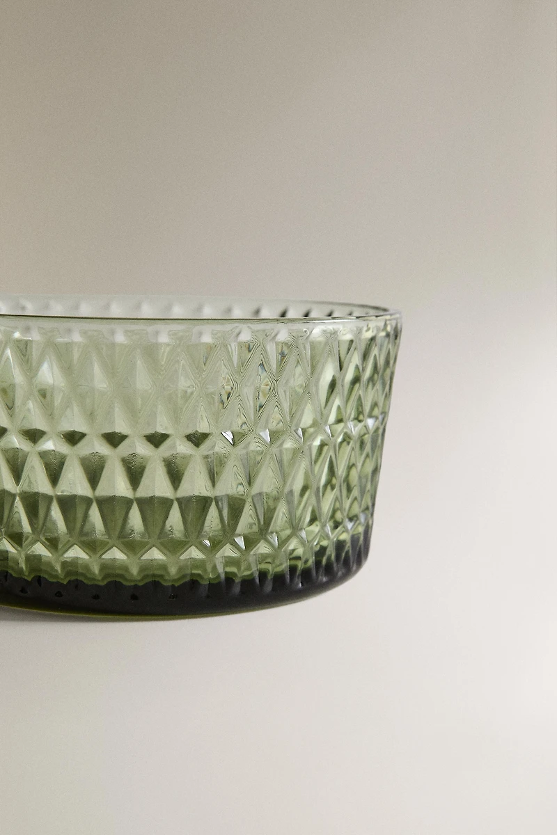 BOL EN VERRE AVEC RELIEF