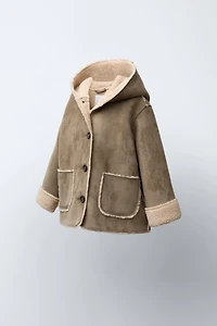MANTEAU DOUBLE FACE EFFET MOUTON