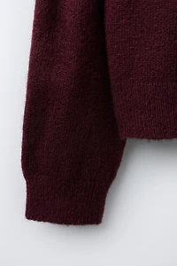 EMBROIDERED DOG KNIT SWEATER