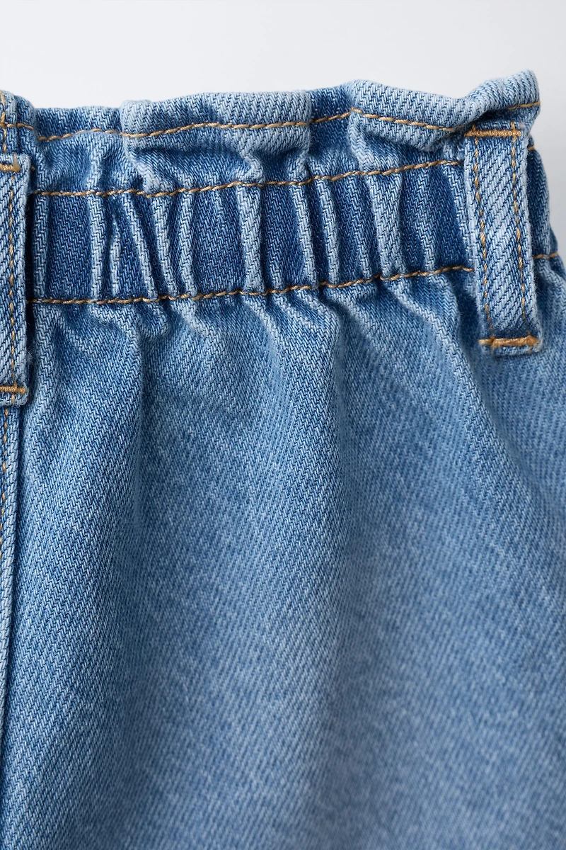 HEART POCKET DENIM SHORTS