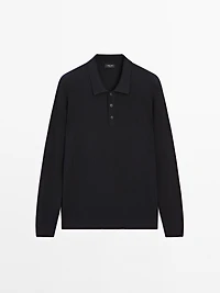 Pull polo coton en maille