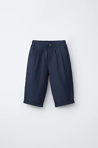 PANTALON BAGGY EN SEERSUCKER