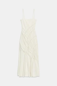 LONG DRAPED DRESS