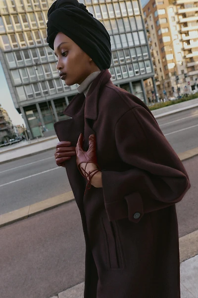 GANTS EN CUIR À LACETS