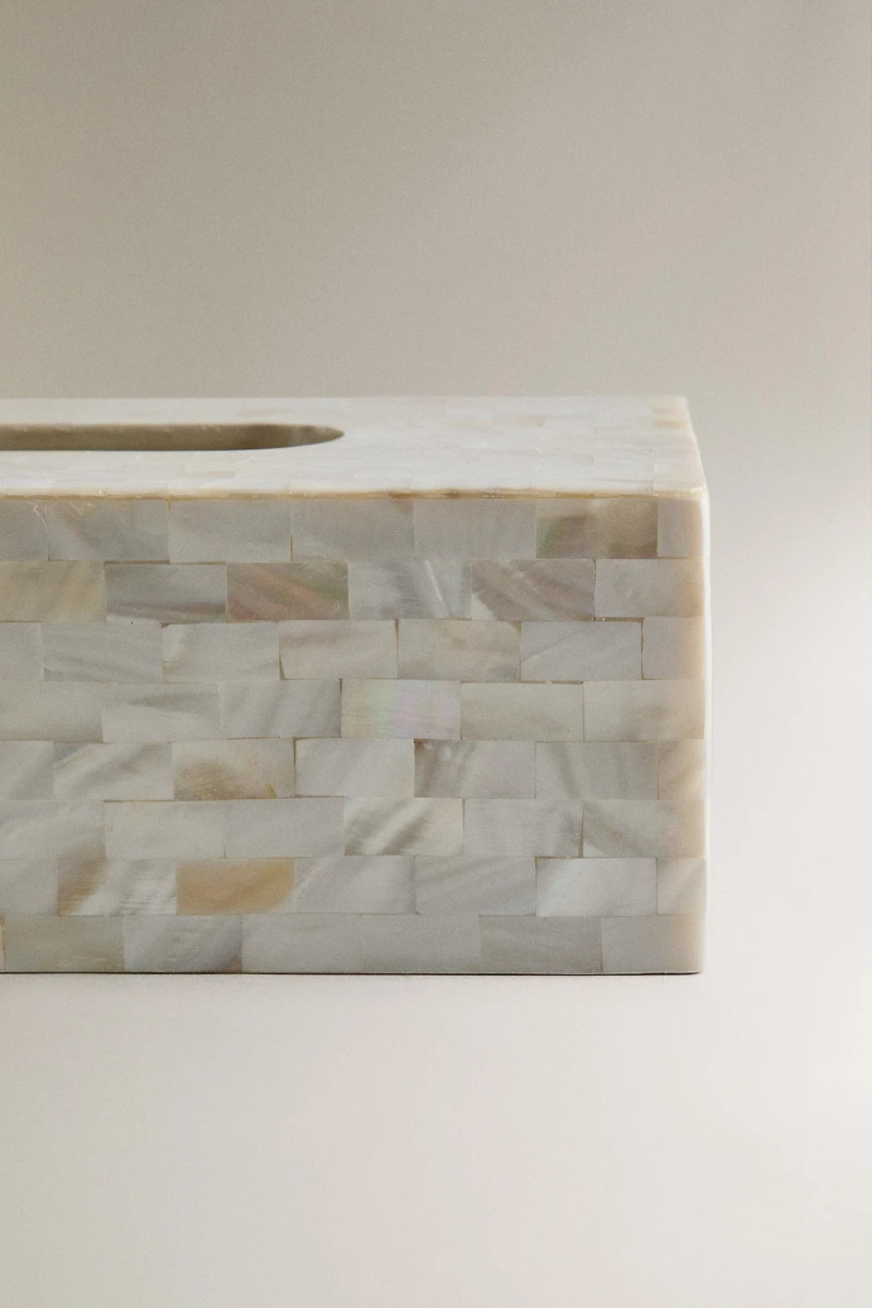 MOTHER-OF-PEARL TISSUE BOX