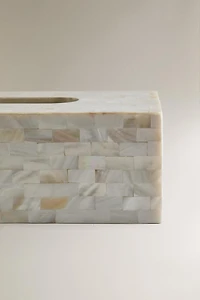 MOTHER-OF-PEARL TISSUE BOX
