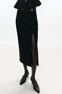 MIDI PENCIL SKIRT WITH SLIT
