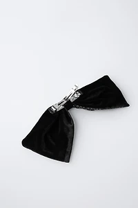 RHINESTONE BOW HAIR CLIP