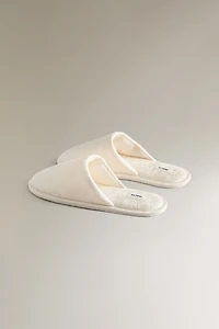 JACQUARD MULE SLIPPERS