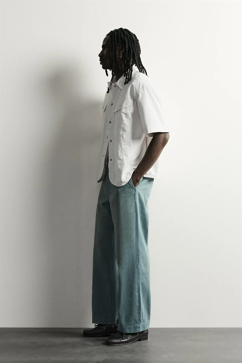 DENIM CHINO PANTS