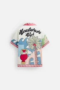 LANDSCAPE SATIN SHIRT