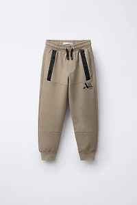 SPORTY INTERLOCK JOGGERS