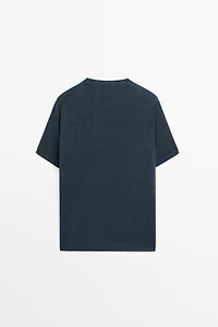 Lightweight 100% linen knit T-shirt