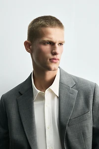 PLAID SUIT BLAZER