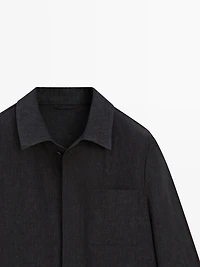 Total look linen jacket