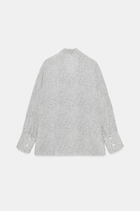CHEMISE À NŒUD ET POIS ZW COLLECTION