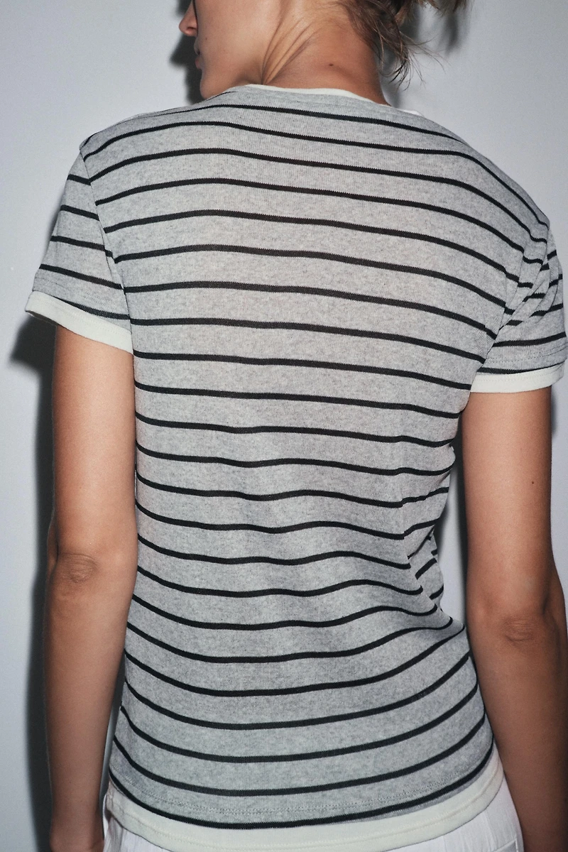 DOUBLE STRIPE T-SHIRT