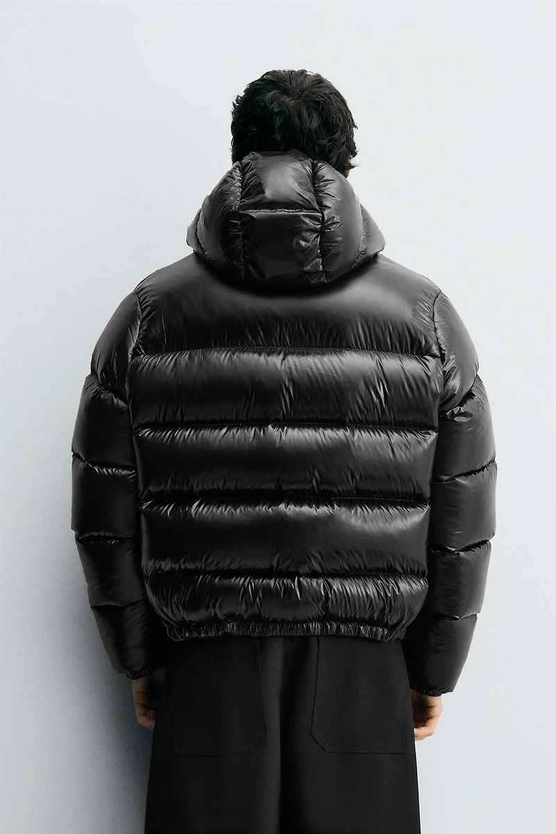 100% FEATHER WATER REPELLENT PUFFER JACKET