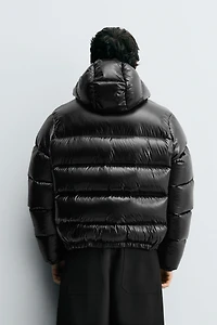 100% FEATHER WATER REPELLENT PUFFER JACKET