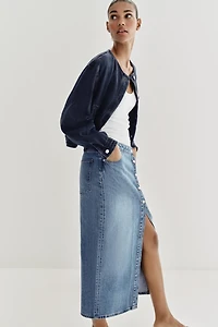 Z1975 WRAP DENIM SKIRT