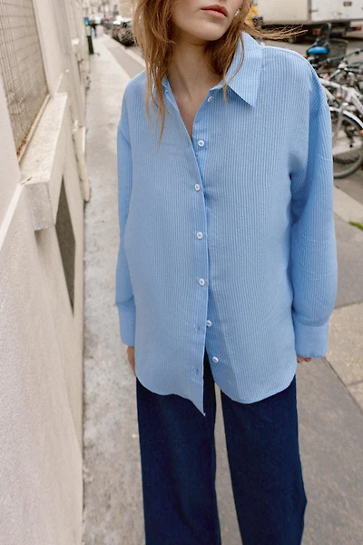 CHEMISE OVERSIZE À RAYURES