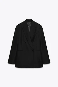 ZW COLLECTION LIMITED EDITION STRIPED WOOL BLEND BLAZER