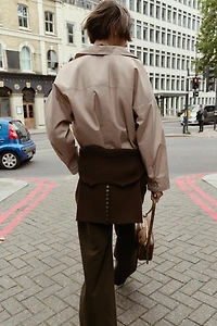 POPLIN BUTTON SHIRT