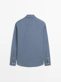 Chemise oxford chinée