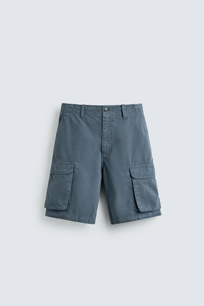 RELAXED FIT CARGO SHORTS