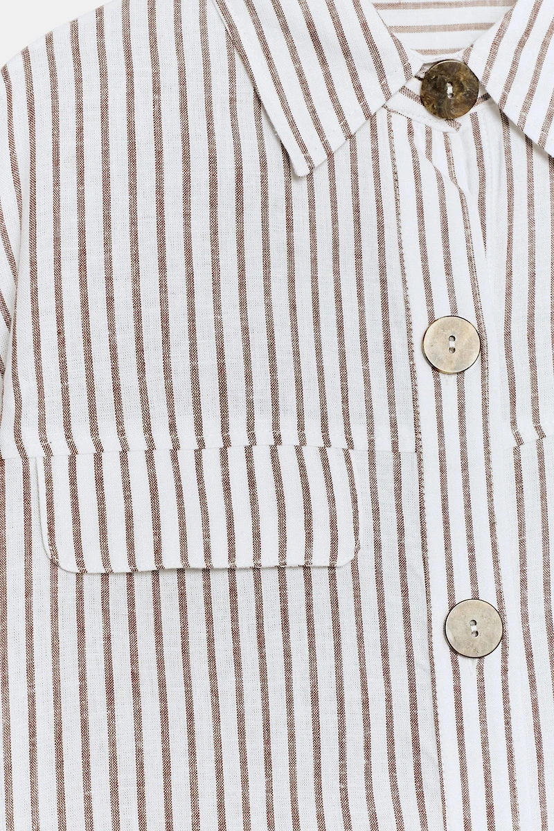 STRIPED LINEN SHIRT